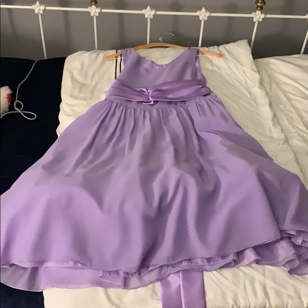 Lavender flower girl dress
